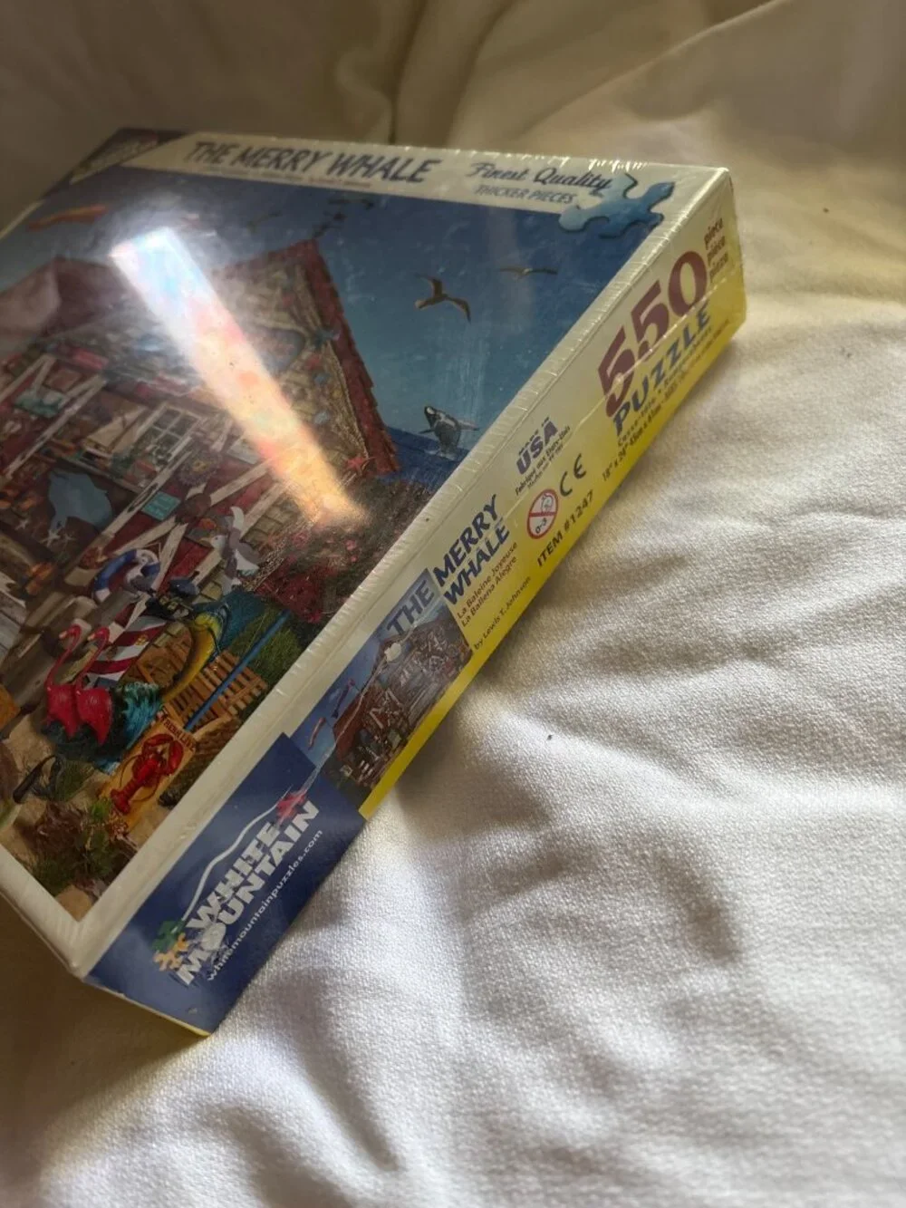 The Merry Whale 550-Piece Puzzle By White Mountain Premium Thicker Pieces Coasta